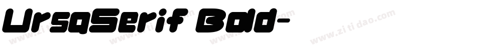 UrsaSerif Bold字体转换